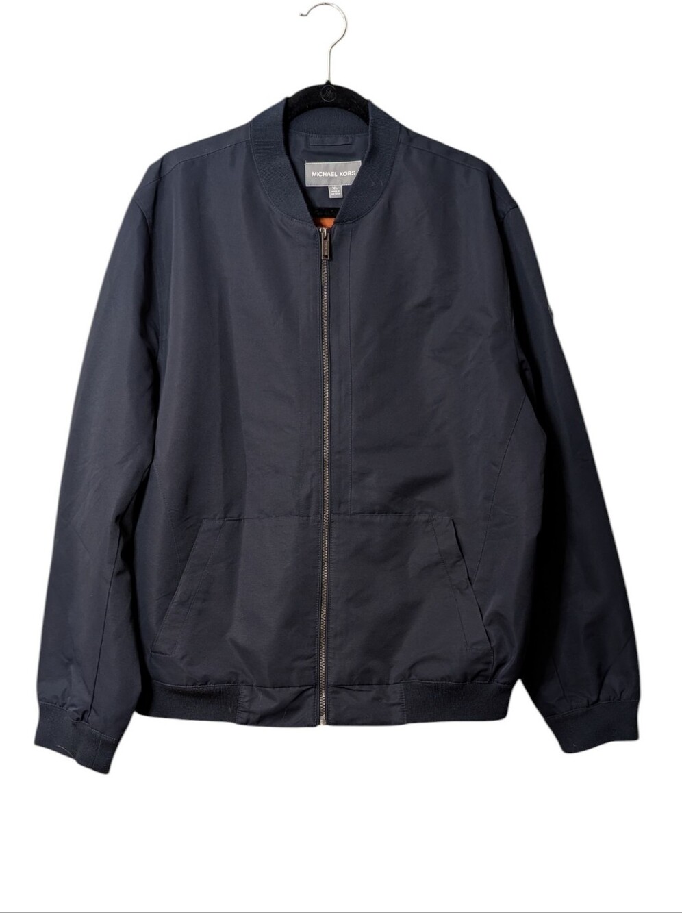 MK Michael Kors Men's Navy Bomber Jacket Lightweight Size XL Flight full zip